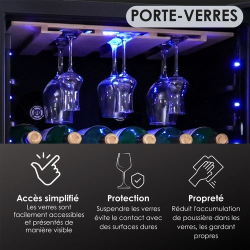 Cave à Vin Service Agcv230vn2z1d Multi-températures Lecépage 173 à 231 Bouteilles 2 Zones 442 Litres