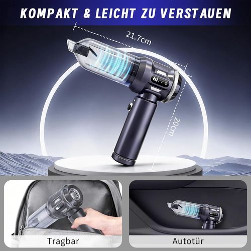 Aspirateur Balai Sans Fil 17kpa Mini Aspirateur De Voiture 4 En 1 Convient