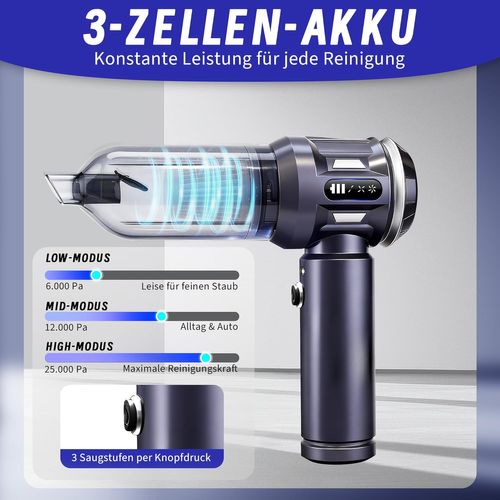 Aspirateur Balai Sans Fil 17kpa Mini Aspirateur De Voiture 4 En 1 Convient