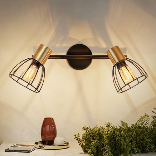 Applique Vintage E14 Orientable 350°  Pour Chambre à Coucher