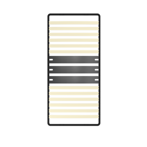 Cadre Lattes 90x190 Cm, 1x15 Lattes Peuplier Naturel