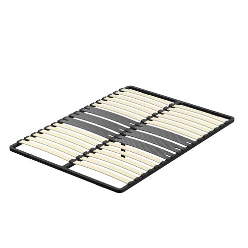 Cadre Lattes 140x190 Cm, 2x15 Lattes Peuplier Naturel