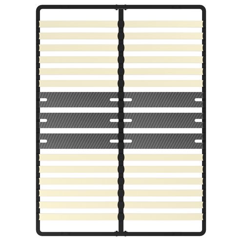 Cadre Lattes 160x200 Cm, 2x15 Lattes Peuplier Naturel