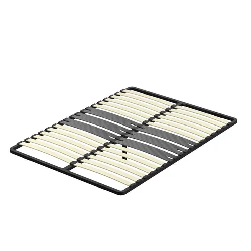 Cadre Lattes 160x200 Cm, 2x15 Lattes Peuplier Naturel