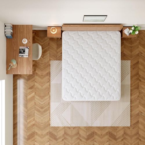 Matelas Ressorts 160x200 Épaisseur 20 Cm Confort,ergonomique 7 Zones Ergonomique