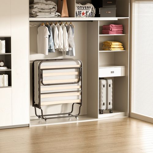 Lit Pliant 90x200 Cm Avec Matelas De 10 Cm