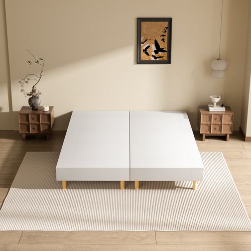 Sommier Tapissier 160x200 cm (2x80x200) en kit, 6 Pieds*2