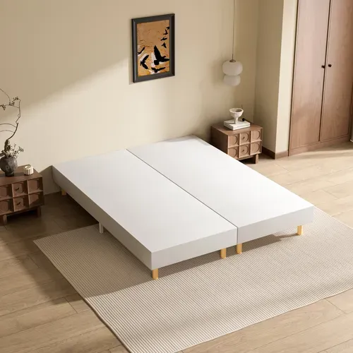 Sommier Tapissier 160x200 cm (2x80x200) en kit, 6 Pieds*2