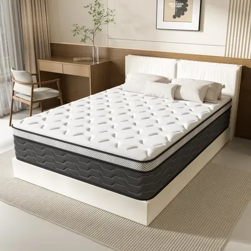 Matelas Ressorts 160x200 Cm, 30 Cm Épaisseur, confort, 7 Zones