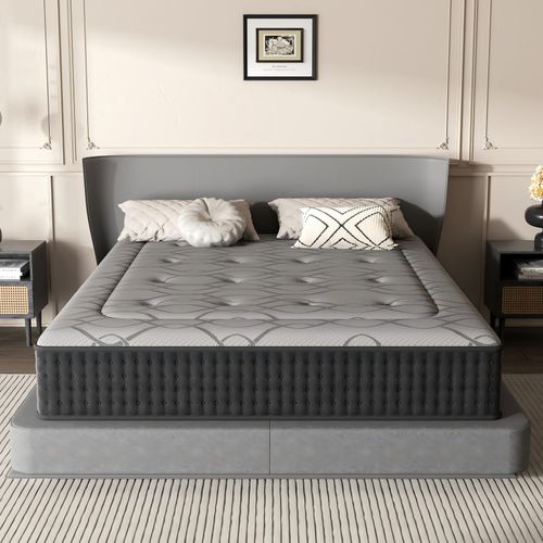 Matelas Ressorts 140x190 Cm De Forme En Mousse Et Ressorts, 30 Cm Épaisseur