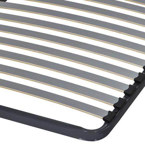 Sommier à Lattes + Pieds 140x190 Epsilon - 40 Lattes Bois - Fabrication Française