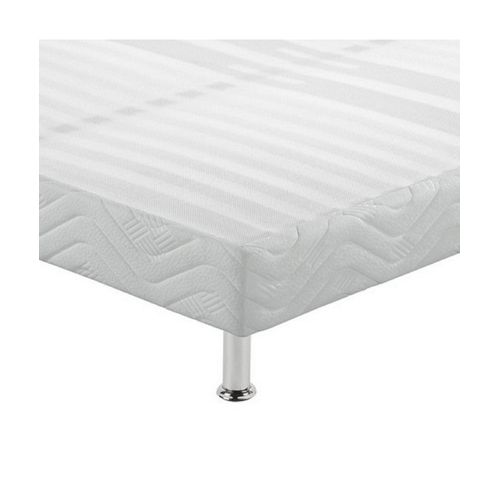 Sommier Tapissier + Jeu De Pieds 120x190 Omega Blanc 2x18 Lattes
