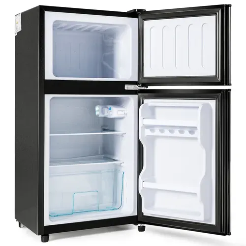 Réfrigérateur Congélateur 2 Portes Vintage 60l, Noir