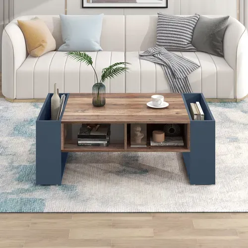 Table Basse 111 X 40 X 60 Cm Marron