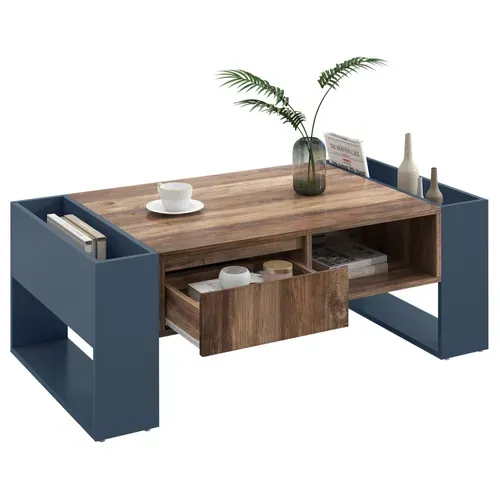 Table Basse 111 X 40 X 60 Cm Marron
