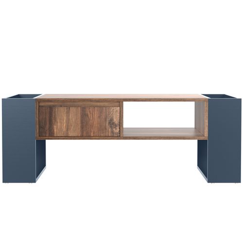 Table Basse 111 X 40 X 60 Cm Marron