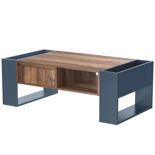 Table Basse 111 X 40 X 60 Cm Marron
