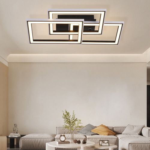 Plafonnier Salon Avec Télécommande Et Intensité Variable Pour Chambre à Coucher