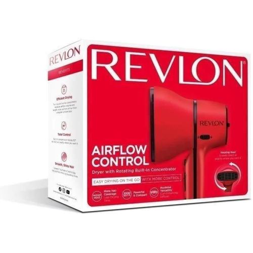 Sèche Cheveux - Airflow Control - Rvdr5320e - Diffuseur Permanent Orientable à 90° - 2000w