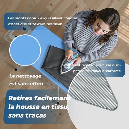 Table à Repasser, planche à Repasser Pliable, pour Centrale Vapeur, système Anti-fermeture