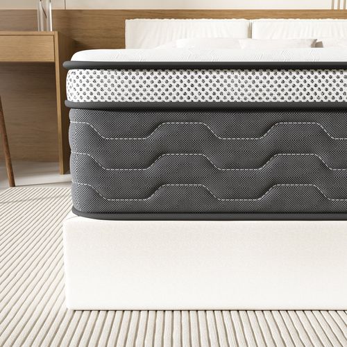 Ensemble Matelas + Sommier 140x190 Cm, épaisseur Du Matelas 30cm