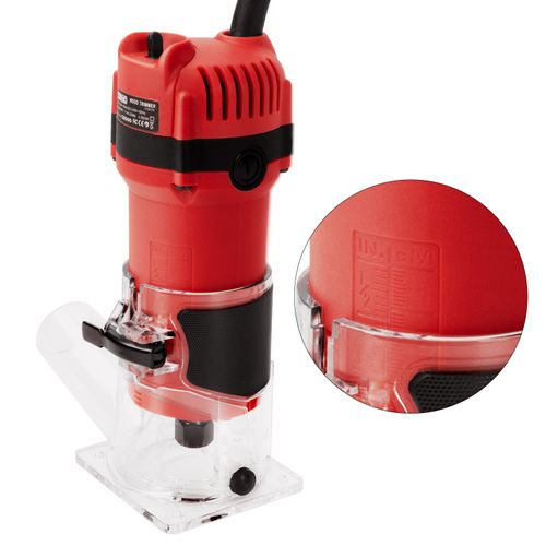 Défonceuse Affleureuse Électrique 800w 31000 Rpm Avec Housse Anti Poussière, Affleureuse à Bois