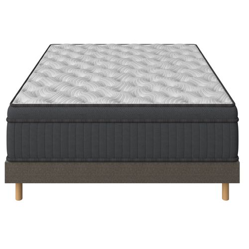 Ensemble Matelas 140x190 Cm, Accueil Mémoire De Forme, épaisseur 25cm + Sommier