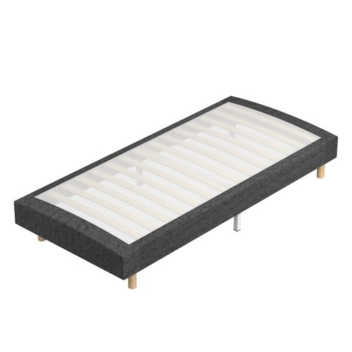 Sommier déco 90x200 Cm en kit, 6 Pieds, 14 Lattes