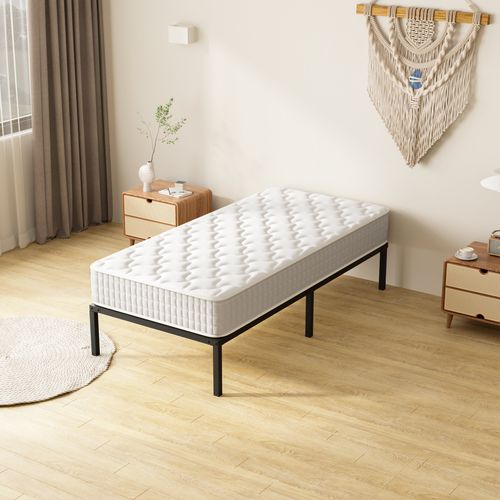Ensemble Matelas Ressort 90x190 Cm, épaisseur 20 cm + cadre à lattes