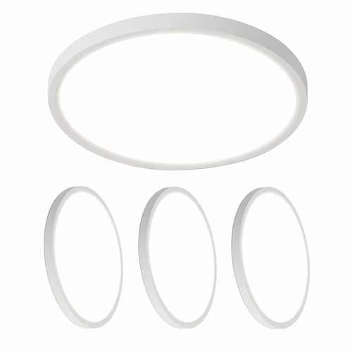 Plafonnier Salon Blanc  3000k 24w Cuisine Chambre Et Couloir Pour Salle De Bain