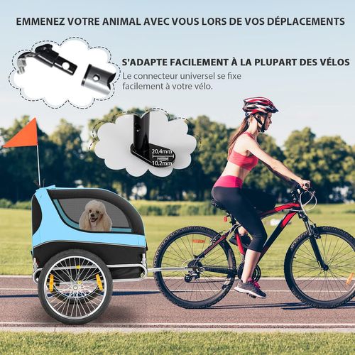 Housse De Protection Pliable Pour Remorque De Vélo - PVC Oxford 600D Imperméable - Universelle, Pour Remorque Enfant Ou Chien - 11
