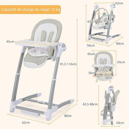 Chaise Haute Pliante Bébé,siège D'appoint Avec Plateau,chaise