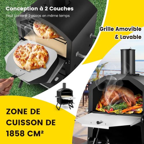 Housse De Protection Pour Four à Pizza Extérieur - 170x65x55 Cm, Polyester étanche Et Anti-poussière - Qukaim