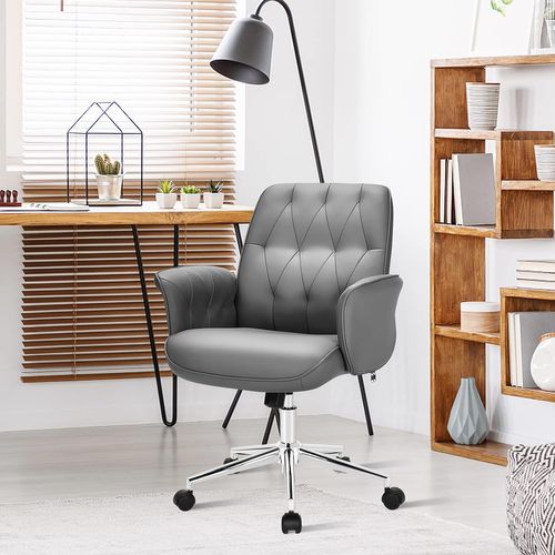 Fauteuil De Bureau Moderne, Bascule Réglable En Hauteur, Accoudoirs Rembourrés