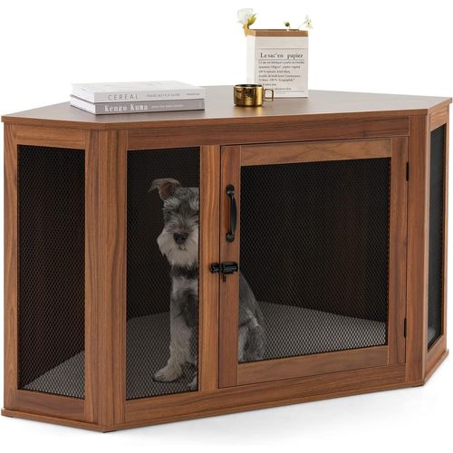 Cage Pour Chien Intérieur XXL, Cage D’angle Pour Animaux De Compagnie 114 X 60 X 68 Cm