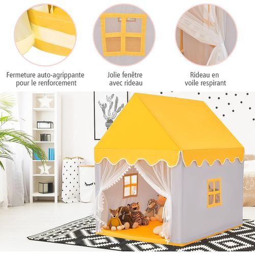 Chaise Enfant Jaune Siva - Antidérapante Et Robuste - Pour Jardin Et Extérieur