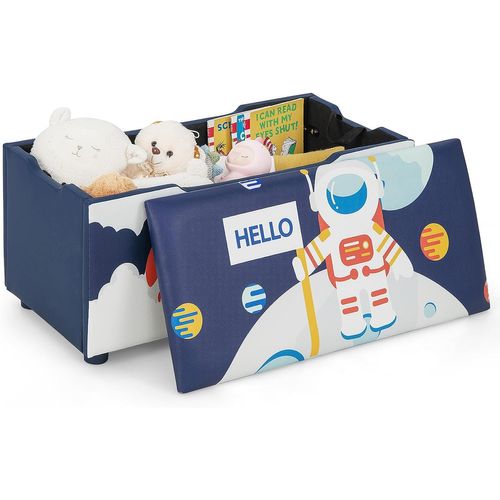 Coffre à Jouets Avec Couvercle Amovible,banc De Rangement Jouet 75 X 36 X 38 Cm