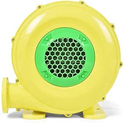 Souffleur d'Air Ventilateur à Air 750W avec Poignée Pratique & Piquets de Terre Souffleur Électrique 1780 pa Jaune