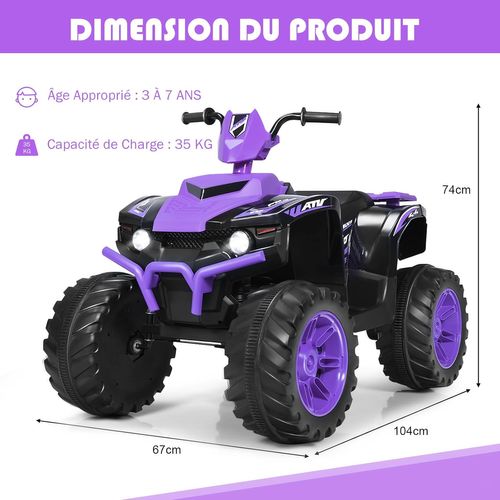 Quad électrique - HOMCOM - enfant quad buggy 18-36 mois 6V vitesse 2 km/h max jouet - PP - vert - Jeux - Jouets