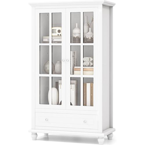 Bibliothèque meuble vitrine au meilleur prix | Leroy Merlin