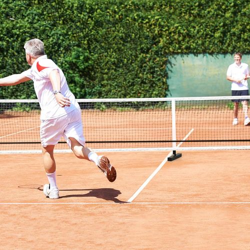 Filet De Pickleball Portable De 670 X 92 Cm Tuyaux Métalliques, Filet Badminton Exterieur