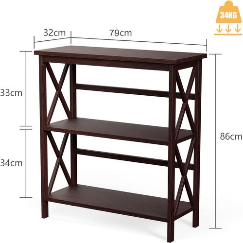 Bibliothèque Étagère De Rangement, Pour Entrée, Salon, Chambre, Bureau (café)
