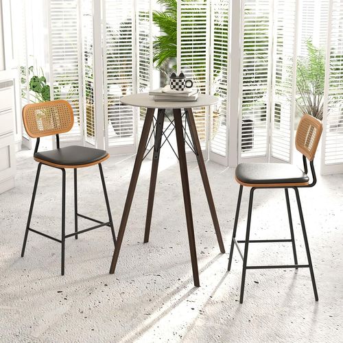 Tabourets De Bar Lot De 2 En Métal,tabouret Cuisine Industriel Pour Restaurant, Bistro, Comptoir