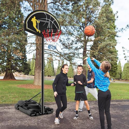 Panier De Basket VEVOR Sur Pied – Hauteur Réglable (232-305 Cm) – Panneau 128 Cm – Extérieur/Intérieur