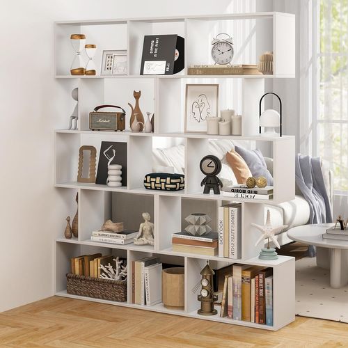 YITAHOME Bibliothèque à 5 niveaux, étagère à livres au sol étagère eois
