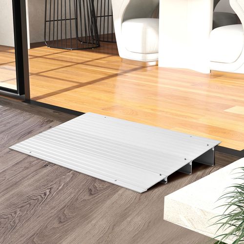 Rampe De Seuil De Porte De 8,5cm Avec Hauteur Réglable,charge 317kg, Pour Fauteuils Roulants