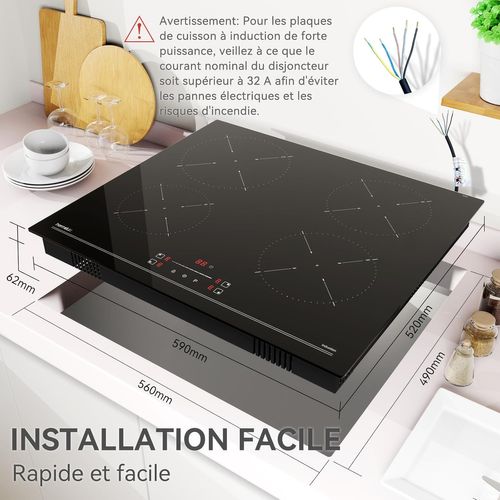Bosch Série 6 PVJ631FB1E Plaque à induction 17 niveaux de puissance 3