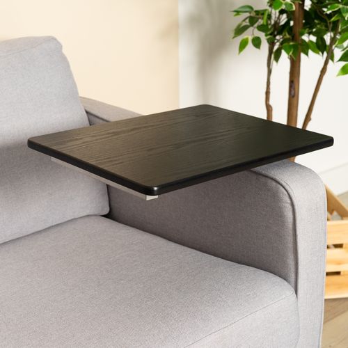 Table De Lit Pour Ordinateur Portable Hauteur Réglable Bout De Canapé Avec 4 Roulettes, Argenté