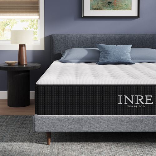 Matelas Mousse 180x200 Cm INRE Accueil Mémoire De Forme Epaisseur 30 cm, Réversible