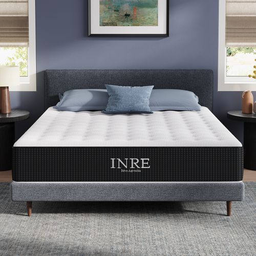 Matelas Mousse 180x200 Cm INRE Accueil Mémoire De Forme Epaisseur 30 cm, Réversible